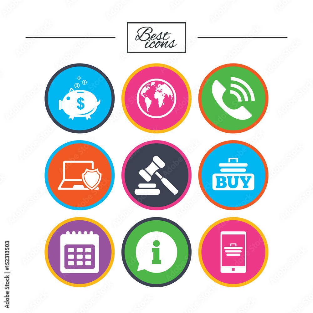 Online shopping, e-commerce and business icons. Online shopping, e-commerce and business icons.