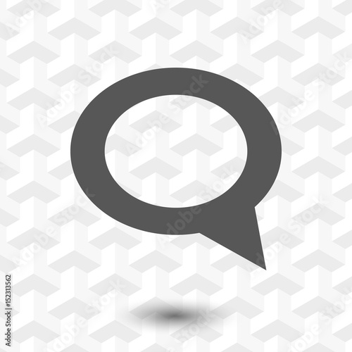 comment icon stock vector illustration flat design
