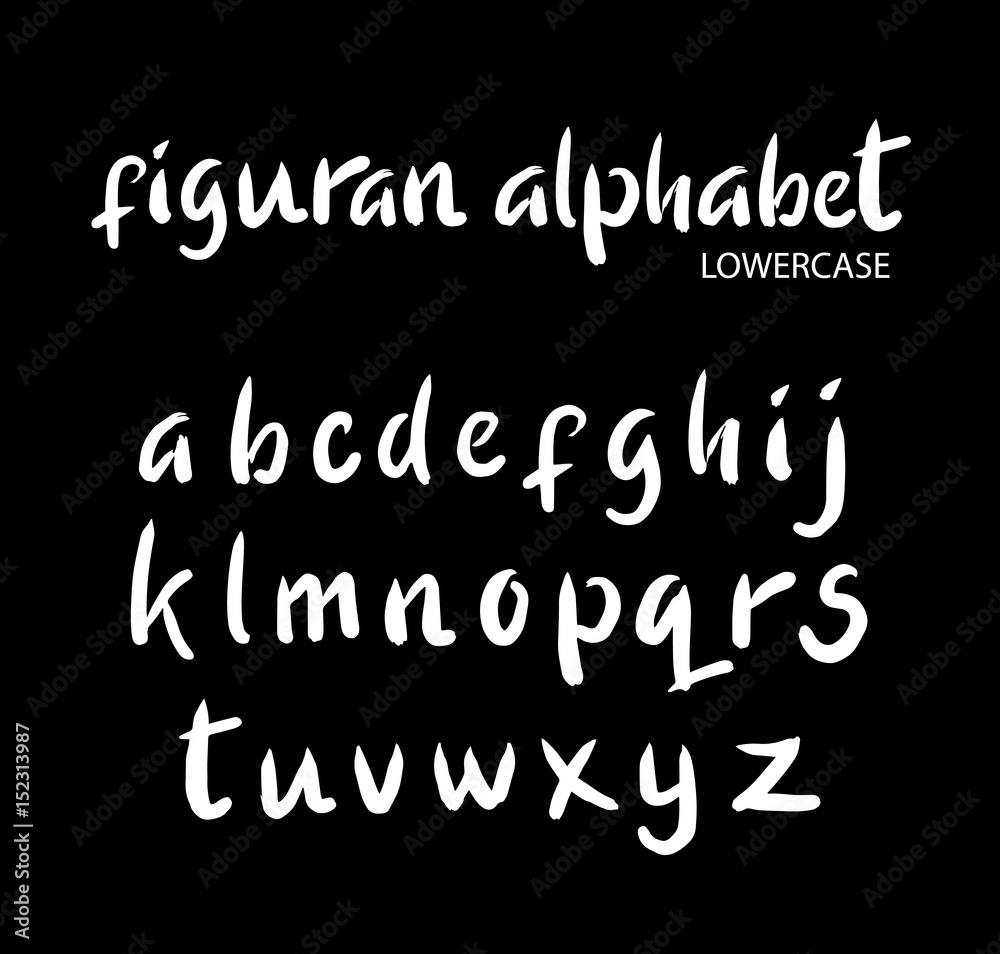 Figuran vector alphabet lowercase characters. Good use for logotype, cover title, poster title, letterhead, body text, or any design you want. Easy to use, edit or change color. 
