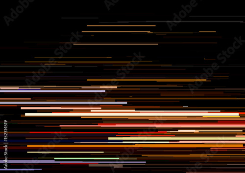 Abstract background with glitched horizontal stripes, stream lines. Concept of aesthetics of signal error.