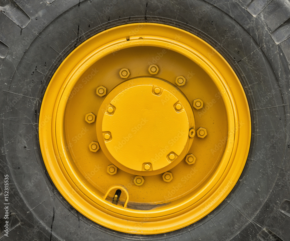 Rim of a large wheel tractor