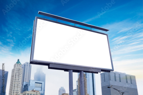 outdoor or street advertising  banner of billboard mockup