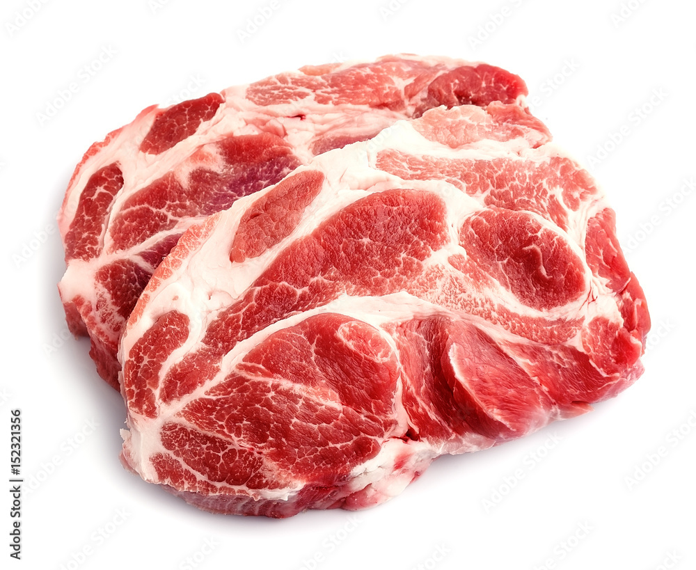 Fototapeta premium Pieces of crude meat .