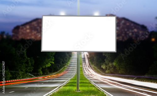 outdoor or street advertising  banner of billboard mockup