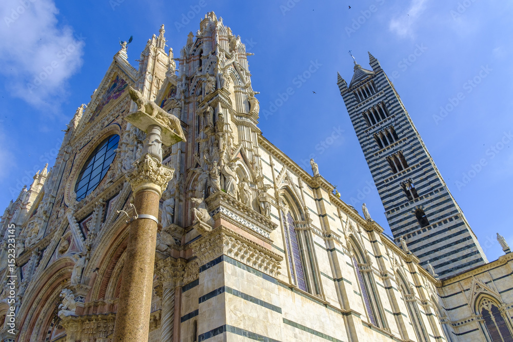 Facade of the Duomo, Siena, Tuscany, Italy
