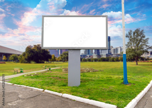 outdoor or street advertising  banner of billboard mockup