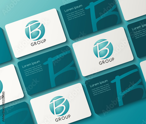Business Stationery and Corporate Identity Template : Vector Illustration