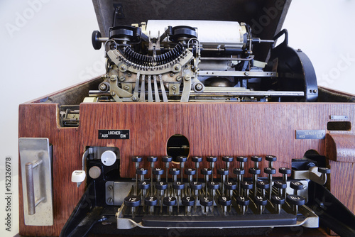 Typewritertelex machine photo