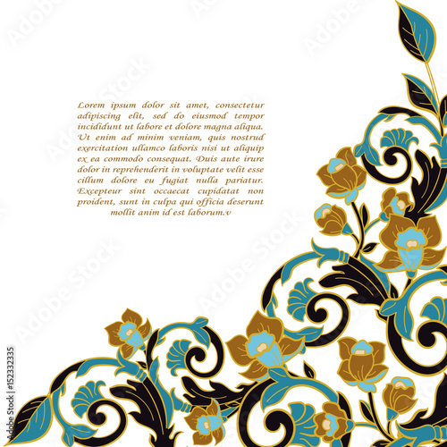 Vector damask seamless pattern
