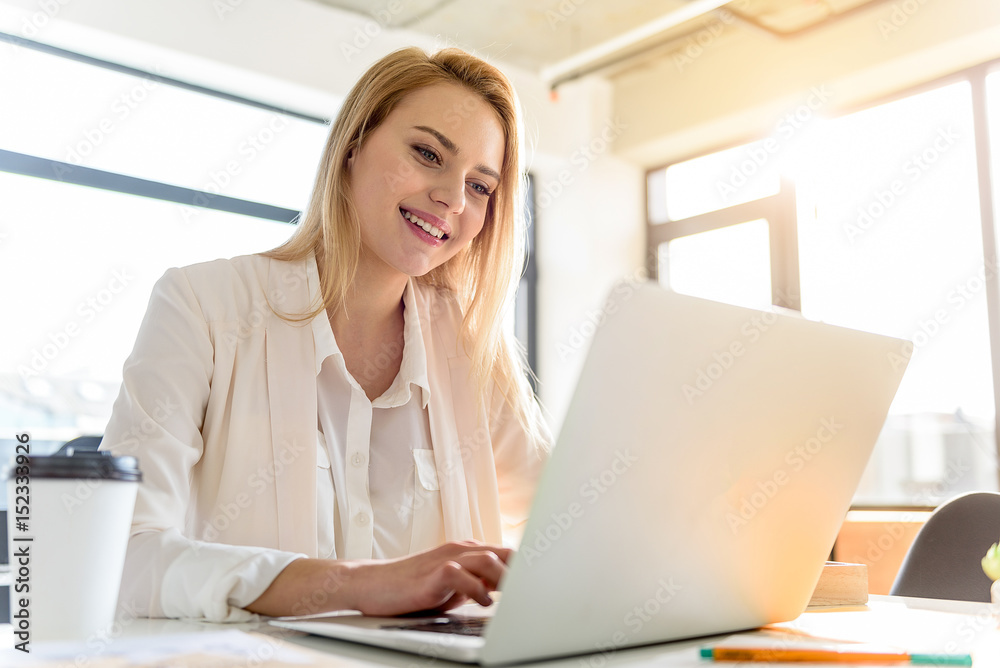 Confident girl looking for creative solutions Confident girl looking for creative solutions