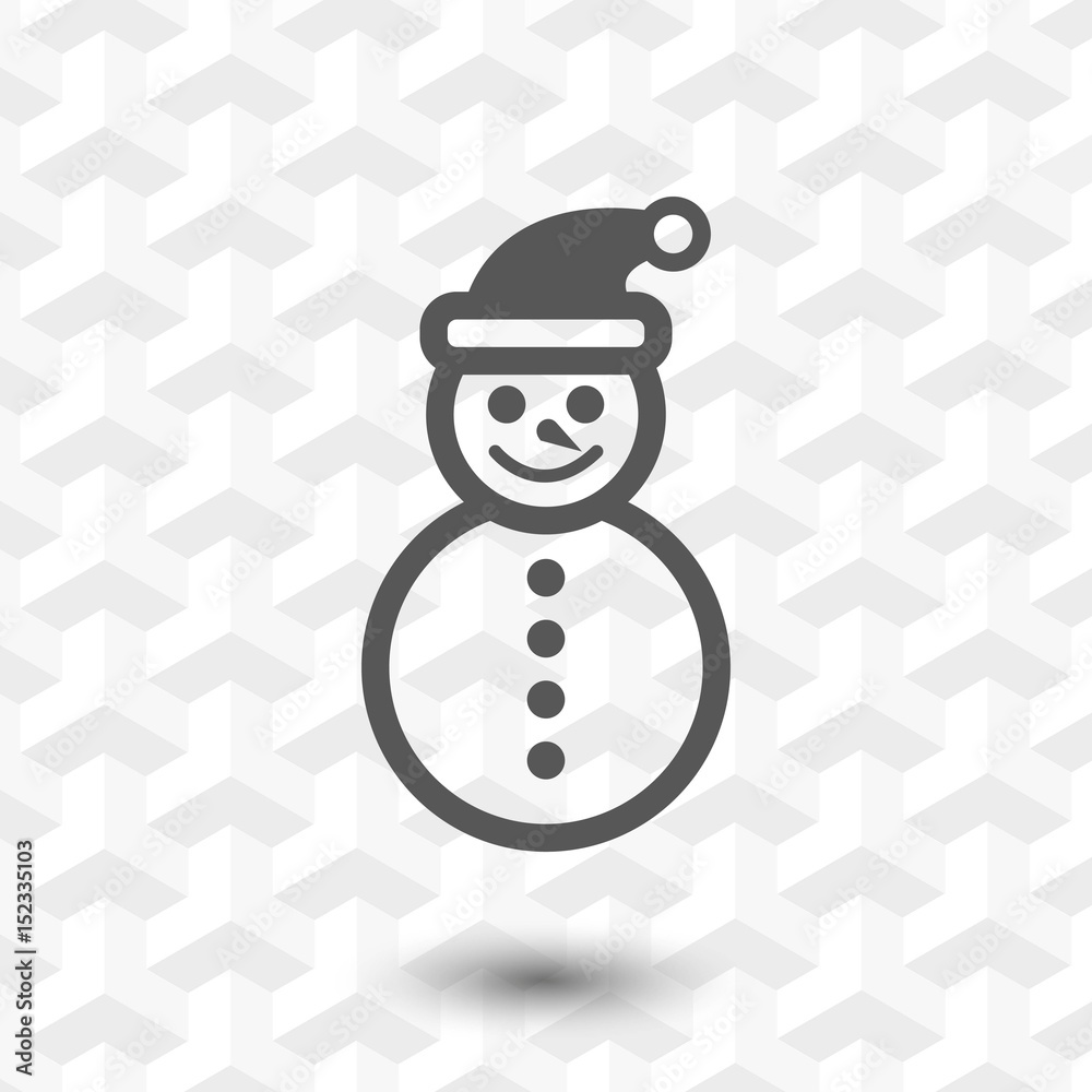 snowman icon stock vector illustration flat design snowman icon stock vector illustration flat design