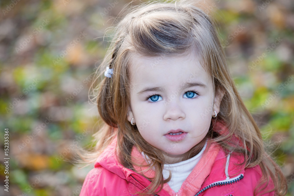 Close up portrait of beautiful blue eyes little girl Close up portrait of beautiful blue eyes little girl