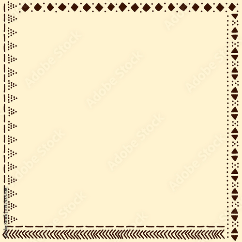 Beige and brown african mud...