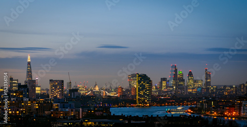 London  skyline from Greenwich