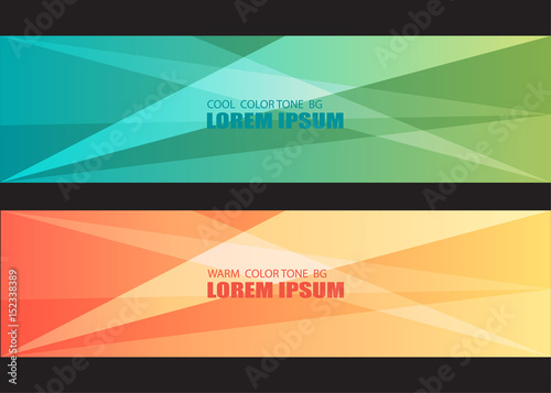 Abstract warm and cool tone vector modern colorful flyers brochure and design template card background