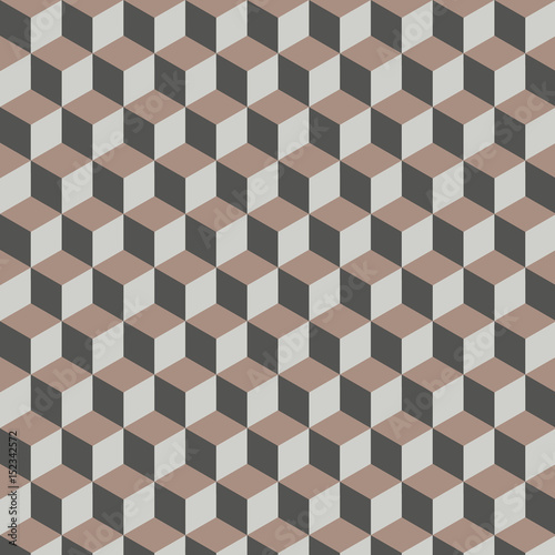 3d cube seamless pattern