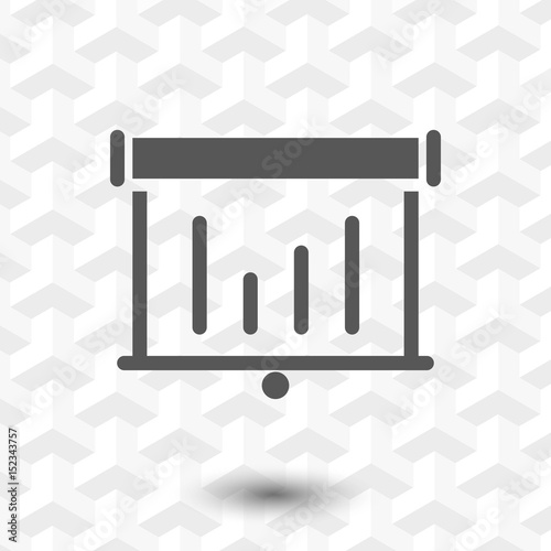 lectern with microphone icon stock vector illustration flat design