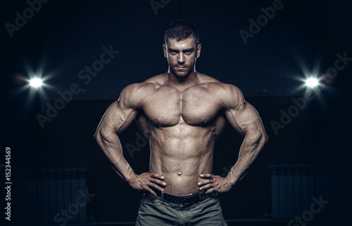 Male bodybuilder, fitness model