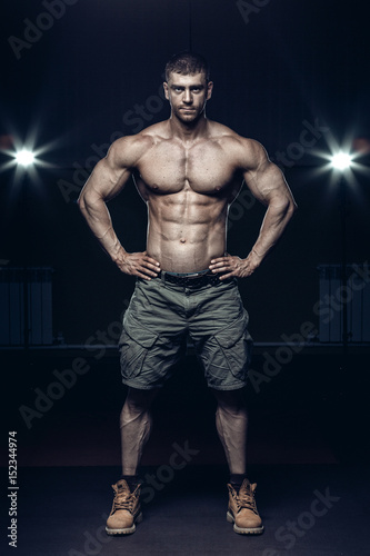 Male bodybuilder, fitness model © mrgarry