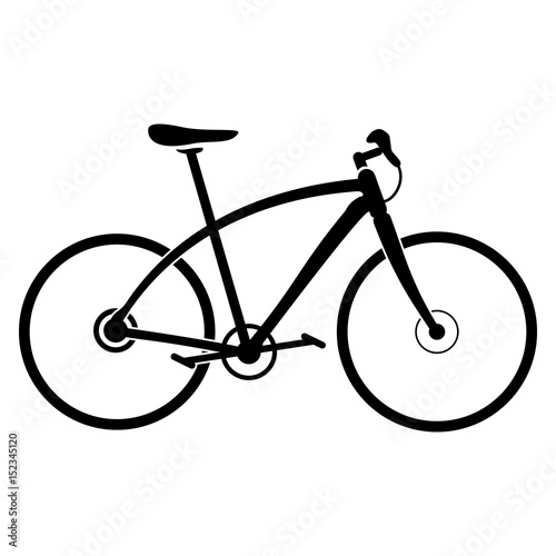 Логотип спортивного современного велосипеда. Векторная иллюстрация. photo