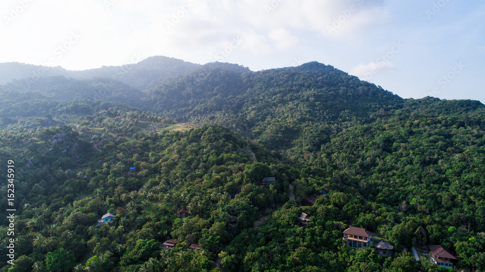 Aerial island view