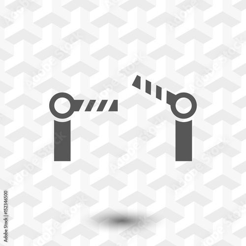 barrier icon stock vector illustration flat design