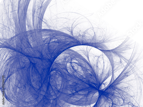 Toned color monochrome abstract fractal illustration. Raster clip art.