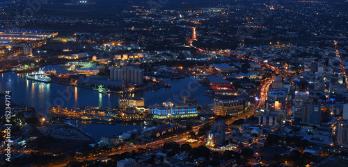 Photos Port-Louis capital of Mauritius at night - Porlwi - Porlwibynight