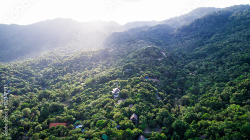 Aerial island view