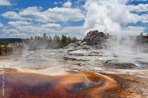Upper geyser basin, Yellowstone National Park, Wyoming, United States of America
