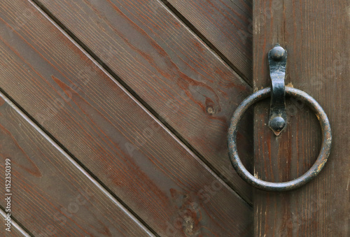 Obraz na plátně Door handles vintage or iron ring