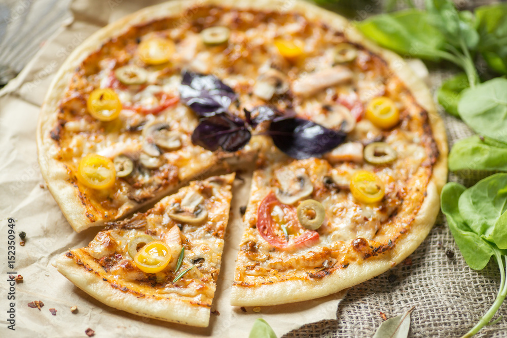 Sliced pizza Sliced pizza