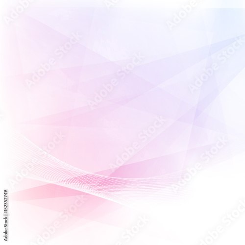 Minimalistic simple geometrical abstract pink color triangular background