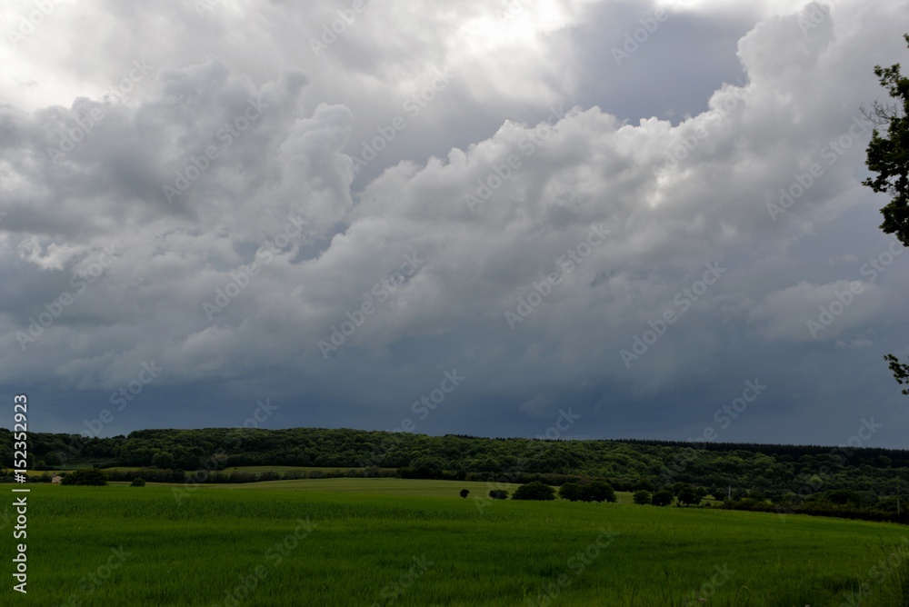 Paysage ciel d'orage