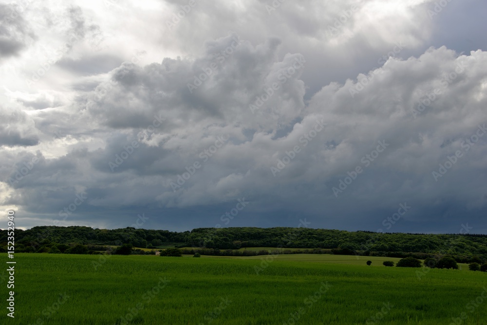 Paysage ciel d'orage