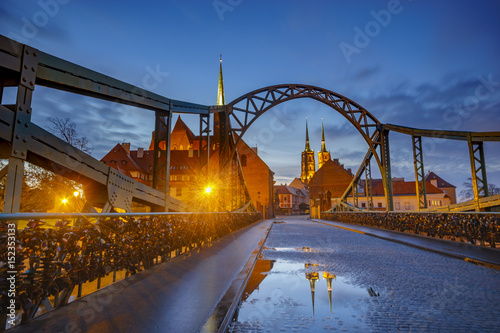 Wroclaw, Poland- Panorama of the historic and historic part of the old town 