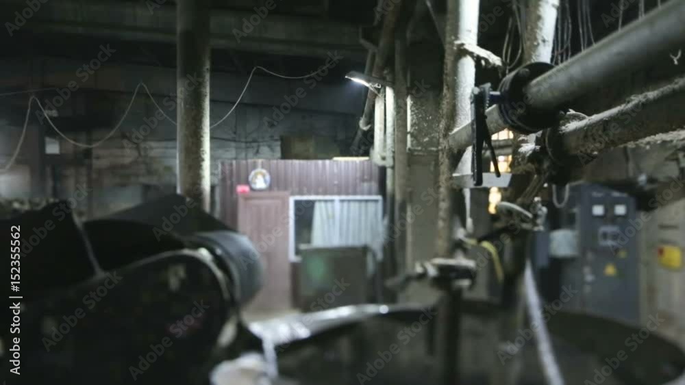 Paper production machine. Processing of secondary resources. Paper recycling. Large enterprise Paper production machine. Processing of secondary resources. Paper recycling. Large enterprise