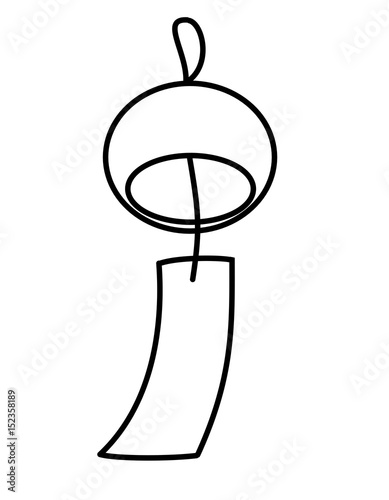 風鈴 モノクロ Stock イラスト Adobe Stock 風鈴 モノクロ Stock イラスト Adobe Stock