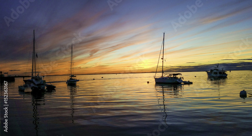 Sunset Rye Harbor NH © Franz