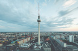 Berlin skyline with TV tower at Alexanderplatz in twilight, Germany