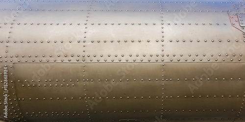 riveted metal from aircraft
