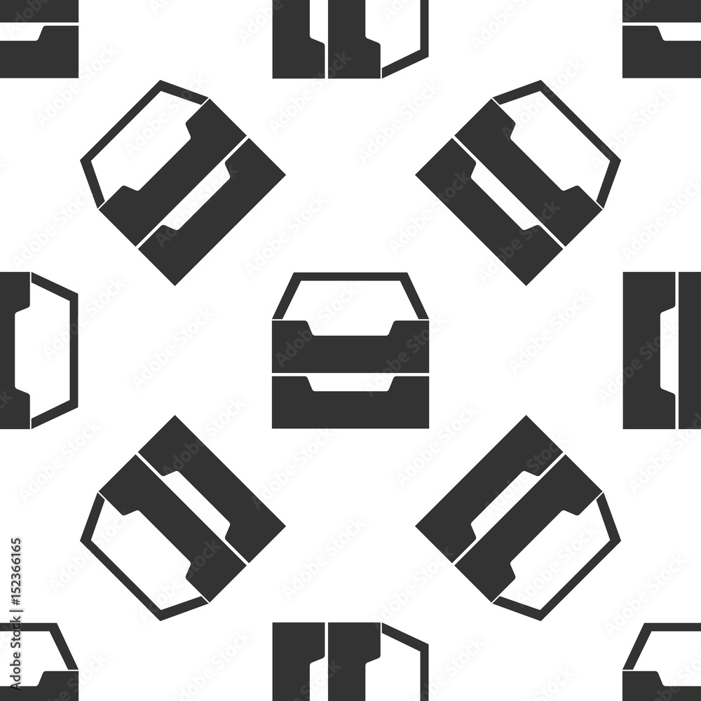 Document inbox icon seamless pattern on white background. Vector Illustration Document inbox icon seamless pattern on white background. Vector Illustration