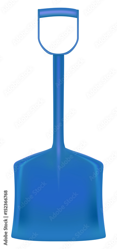 Snow shovel or scoop isolated on white background
