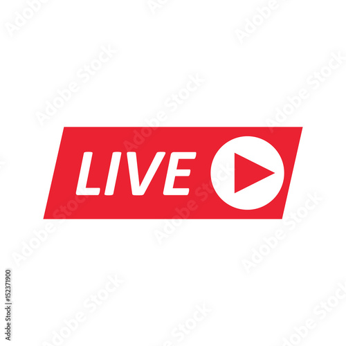 Live Stream sign, emblem, logo.