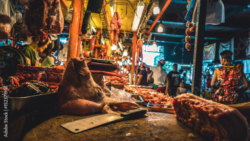 Local fresh market in Manila, Philippines
