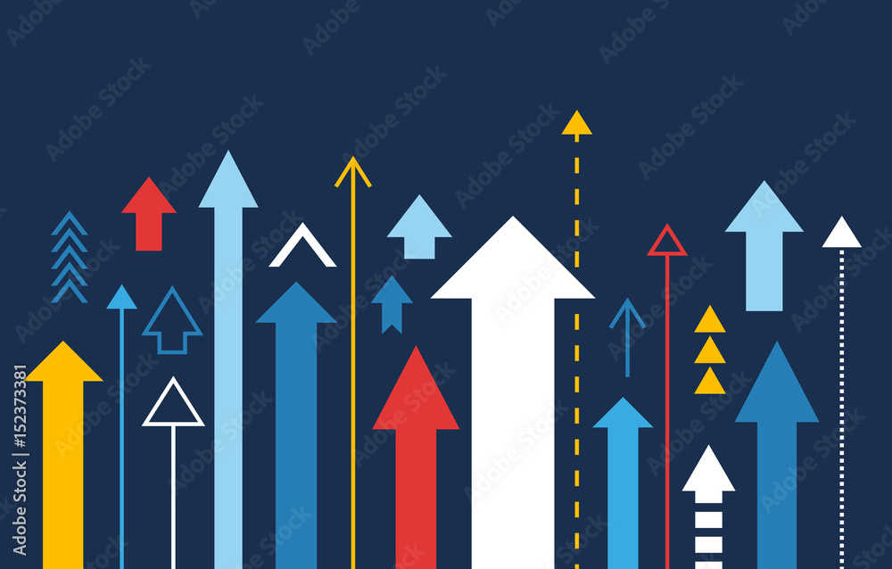 Arrows up isolated, many different styles, illustration vector Arrows up isolated, many different styles, illustration vector