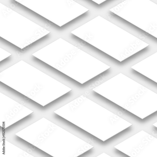 Fototapeta Naklejka Na Ścianę i Meble -  White empty rectangles, Vertical orientation, app mockup, vector illustration