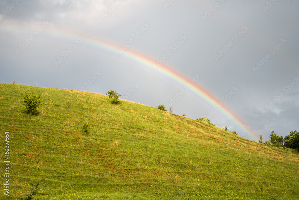 Rainbow on the hill