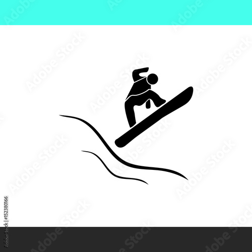 Snowboard vector  icon.