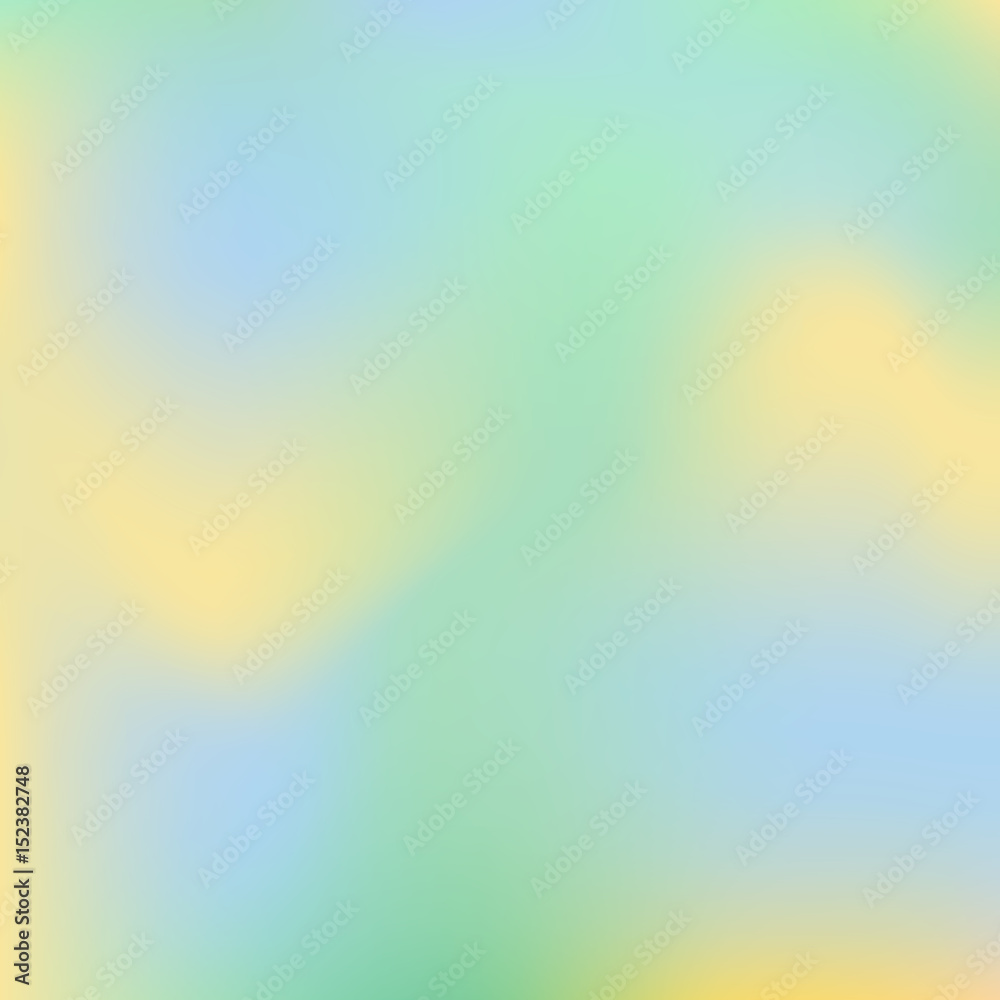 Vector blurred abstract background in blue,green and yellow colors